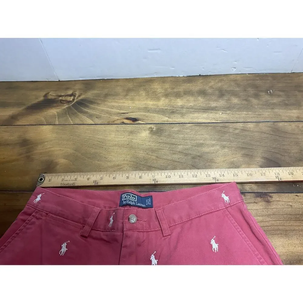 Polo Ralph Lauren Shorts Men's Size 31 Pink All Over Pony Print